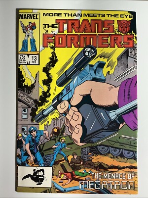 The Transformers #13 1986 9.4 NM Marvel Comics Comic Book Copper Age Megatron