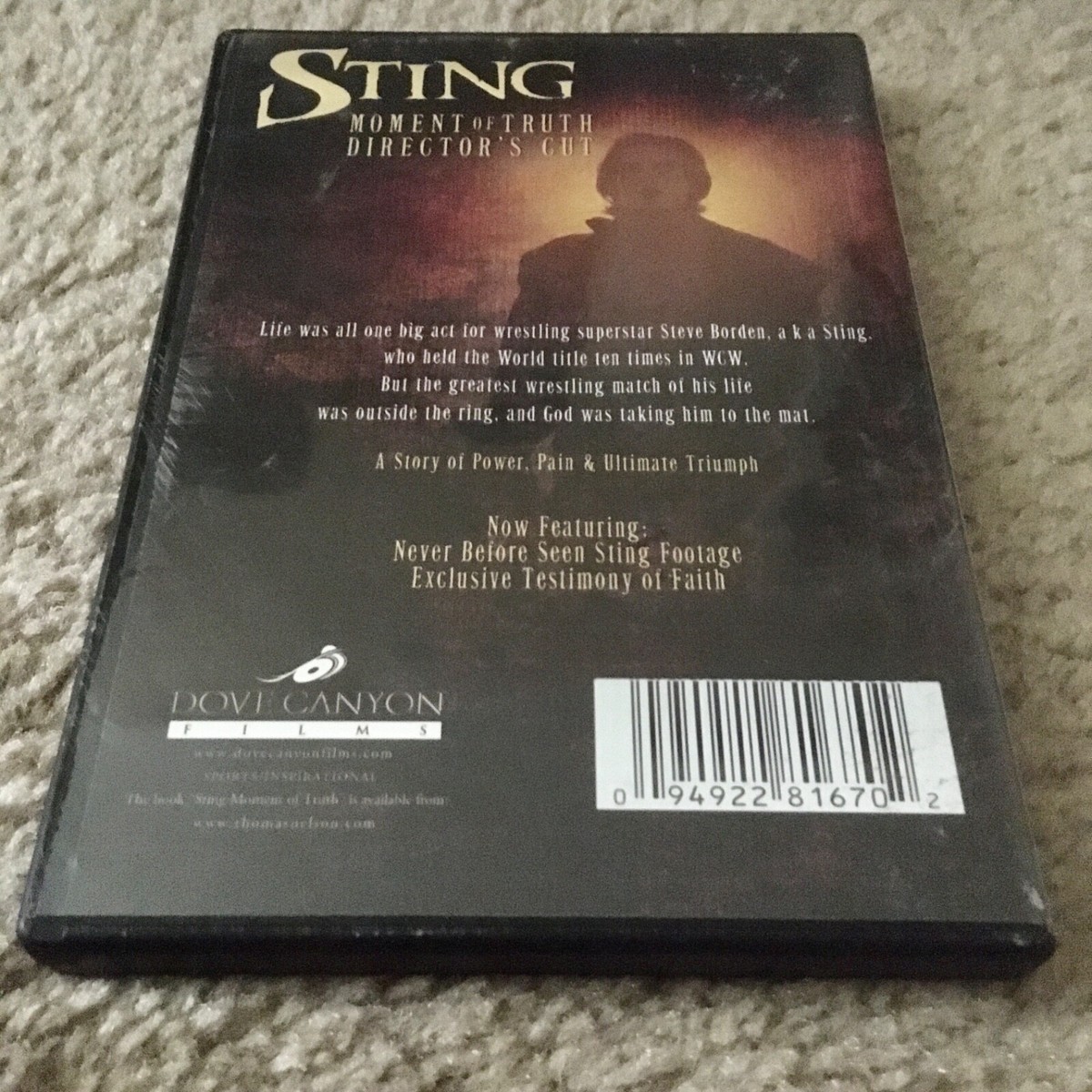 Sting Moment of Truth (Director's Cut) DVD | eBay