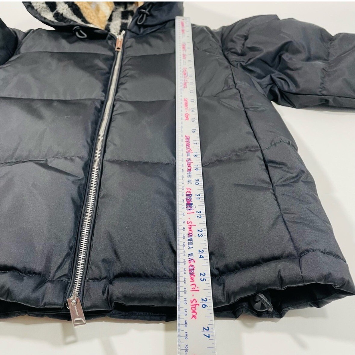 NWT Burberry Seafield Down Filled Black Puffer Jacket Nova