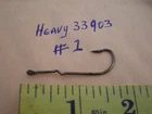 100 PCS HEAVY DUTY 33903 #1 LONG SHANK SPROAT KINK/FLY TYING FISHING HOOK/BRONZE