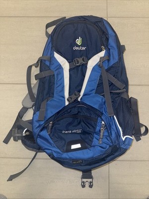 Deuter Trans Alpine 30 Backpack Cycling Hiking Pack Blue Unisex Rain Cover NWT