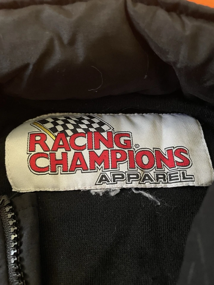 Vintage Racing Champions Blue Black White Ford Racing NASCAR Jacket Mens Medium - Image 3 of 4
