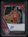 2021 Panini Prizm Draft Picks #DP-JPJ John Petty Jr. Autographs Prizms Red #/199