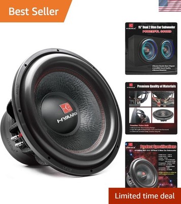 BSF-15-2 15 Inch Subwoofer - 2400W MAX Power 15 Inch Paper Cone Subwoofer Car...