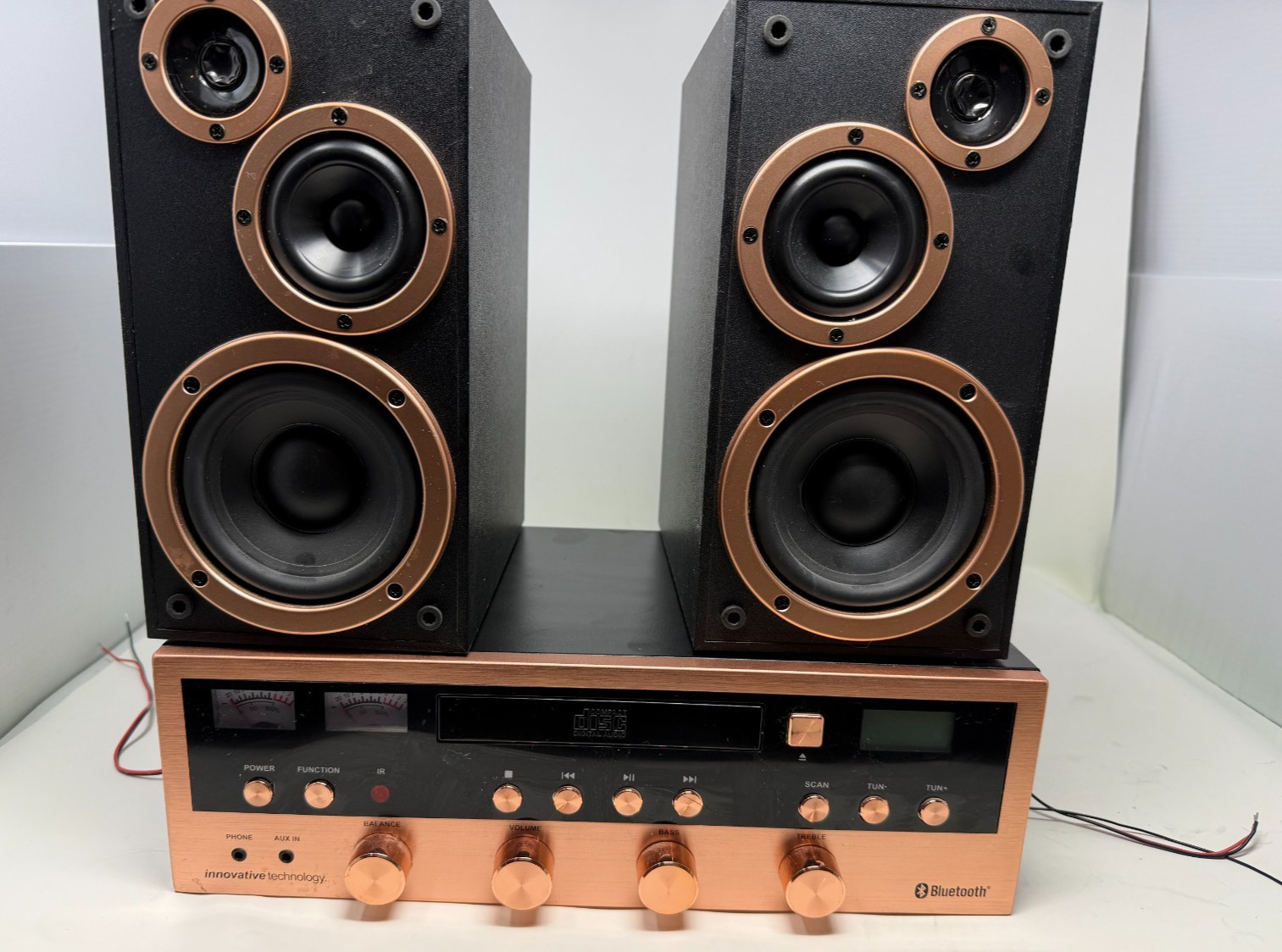Innovative Technology ITDS-5000 Stereo System CD Bluetooth Speakers Tested