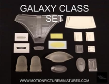 Enterprise D Galaxy Class UPGRADES SET, 1/1400 AMT, Round2, Star Trek, model kit