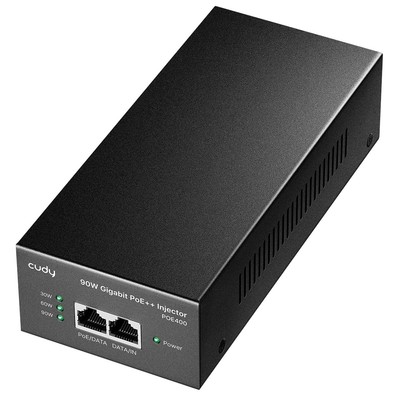 POE400 90W Gigabit Ultra PoE++ Injector Adapter, IEEE 802.3 bt /802.3at/802.3...