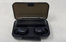 Unbranded Black Portable True Wireless Earbuds With Charging Case Not Tested