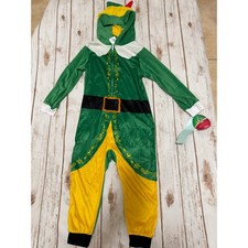 Elf Buddy the Elf Kids Hooded Union Suit Christmas Pajamas One Piece New w/ Tags