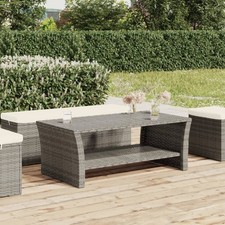 Couchtisch Gartentisch Beistelltisch Balkontisch Kaffeetisch Poly Rattan vidaXL