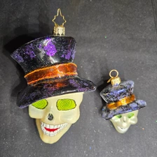 Christopher Radko The Eyes Have It 1999 And Gem Version Ornaments (Set Of 2)