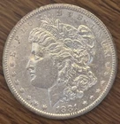 1881-S Morgan Dollar US $1 Coin 90% Silver AU/BU Uncirculated Luster Better Date