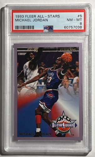 1993 Fleer All Stars Michael Jordan #5 PSA 8