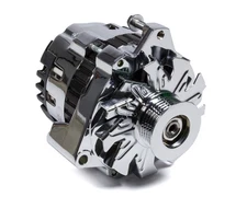 Chrome GM CS130 140A Alternator - 12V 1/3-Wire - Left Offset - New