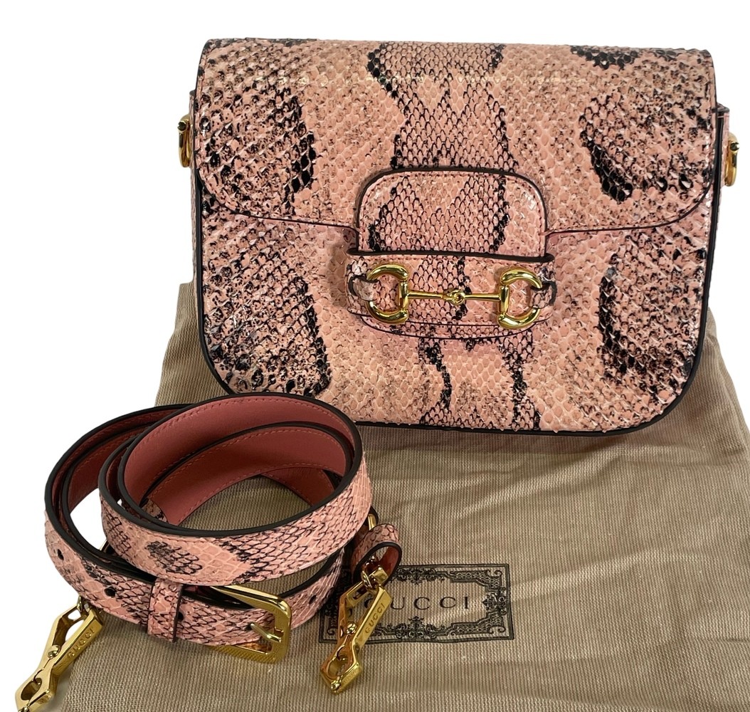 Gucci Horsebit 1955 Python Mini Bag - image 11