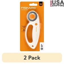 45mm Rotary Cutter 2 Pack Ergonomic Loop Handle Fabric Felt Vinyl Cutting Tools