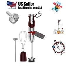 Pro Titanium Reinforced 3-in-1 Immersion Corded Hand Blender, Powerful MOTOR ...
