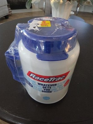 64 OZ Travel Mug With Lid RaceTrac Giant Thermo Plastic  Mug Whirley Works 