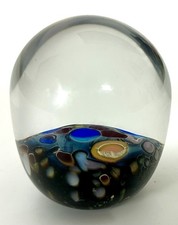 Rebecca Stewert Dichroic Glass Paperweight RS 1989