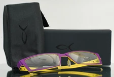 BLACKFIN BF448 Shetland 242 Purple Yellow Mens Rectangle Eyeglasses 53-16-140