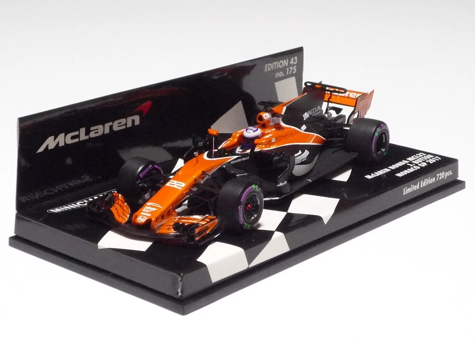 Minichamps 1:43 McLAREN HONDA MCL32 J. BOTÓN MONACO GP 2017 MC#175 Foto 2 de 4