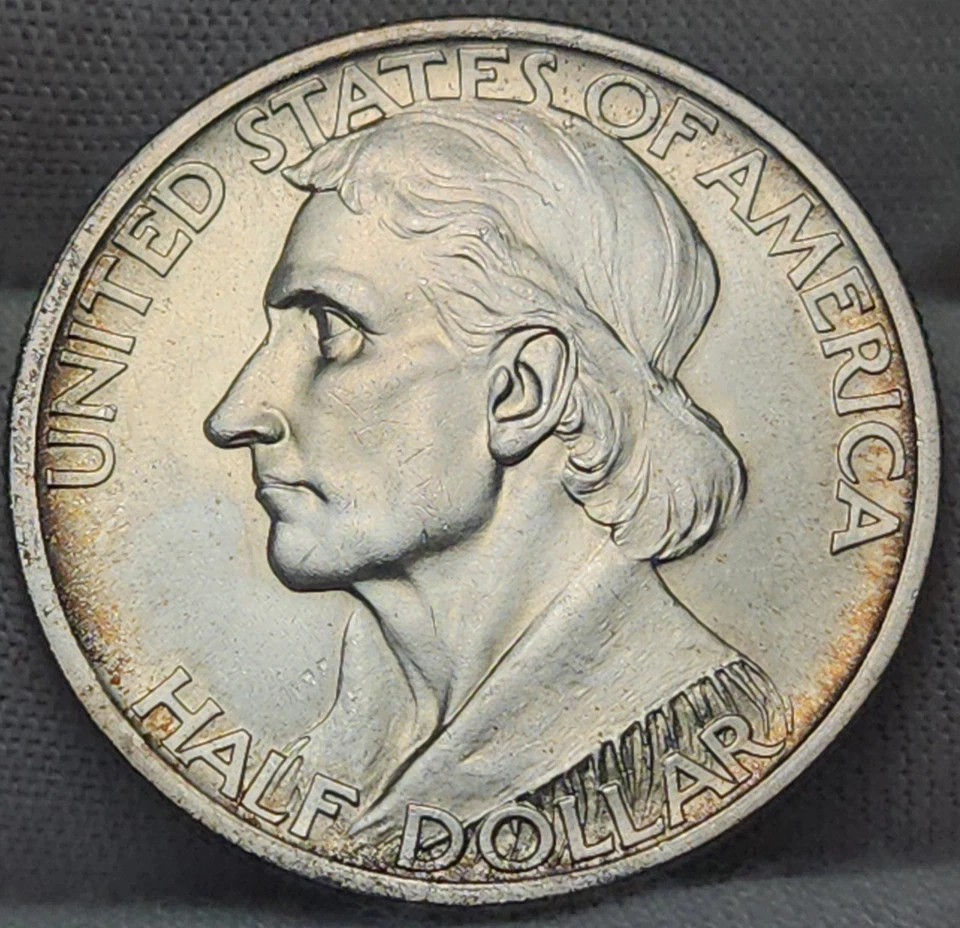 1937 PDS Daniel Boone Commemorative Silver Half Dollar Set BU, Scarce, CH-B3 - Image 3 of 4
