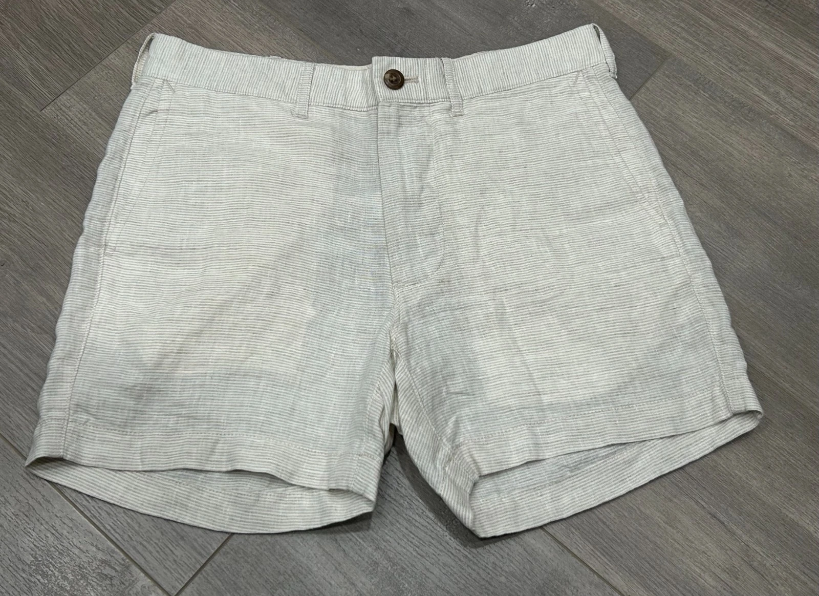 J.Crew Linen Shorts Womens 28 Beige Summer Casual Beach Preppy Shorts