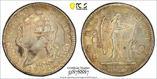 1792-A FRANCE LOUIS XVI ECU CONSTITUTION YEAR 4 PARIS MINT PCGS AU DETAILS