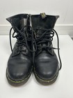 Vintage Dr Martens 8 Hole Black Leather Boots UK 4 Lace Up