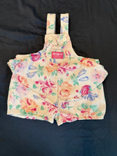 Vintage OshKosh B'gosh Floral Bubble Shortall Romper Approx 6-9M