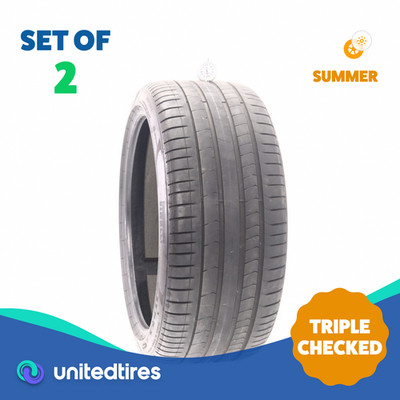 Set of (2) Used 275/35R21 Pirelli P Zero PZ4 T1 Elect PNCS 103W - 6.5/32