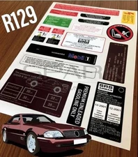 Decal Set Stickers For Mercedes-Benz R129 SL Class All Models Best Quality