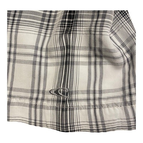 O’Neill Short Sleeve Striped Button-Up Shirt Black White Size Large VGUC *READ - Picture 17 of 17