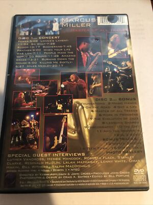 Marcus Miller: Master of All Trades DVD Deluxe 2 Disc Set Live