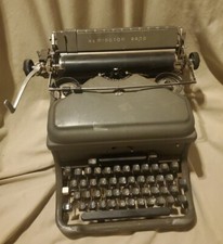 Vintage Remington Rand Standard Typewriter Gray Gun Metal Frame Gray Keys thumbnail