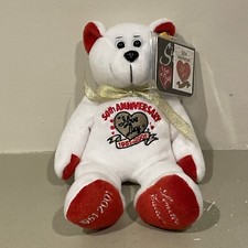 Classic Collecticritter "I Love Lucy" 50th Anniversary Edition Bear white