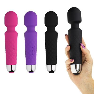 Massagestab 10 Stufen Elegant Massagegerät leise hohe Akku Leistung Silikon   