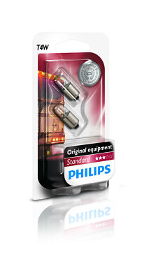 2 x Philips T4W Bulbs 24V 4W BA9s Premium Vision Blister 2pcs duo Philips