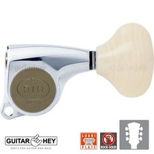 NEW Gotoh SGL510Z-VL5 L3 R3 Super Machine Heads 1:21 Gear Ratio 3x3 - CHROME