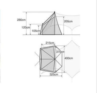 Snow Peak Tarp Extension Tent 4 FES-432 Sepposai 2022 Limited