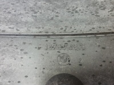 BMW OEM E30 Passenger Rear Wheel Liner Fuel Expansion Tank Cover  