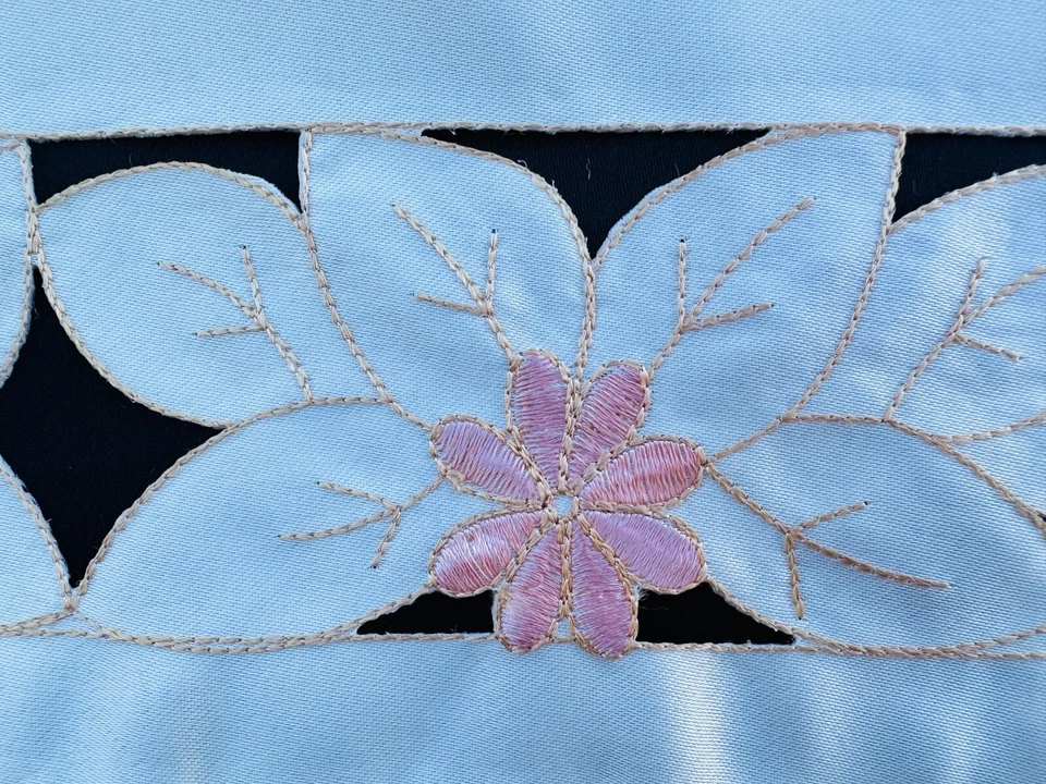 Vintage Embroidered Floral Placemats/Runners 14x20" 16x36" 16x45" 16x54" Oblong - Image 4 of 4