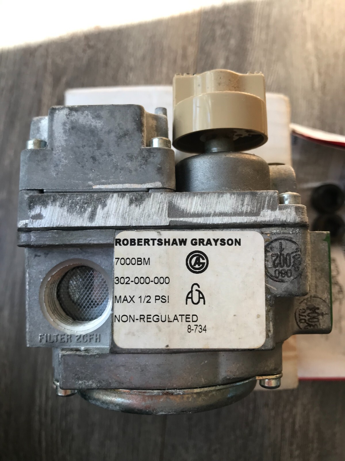 ROBERTSHAW 7000BMVR Gasventil Für Imperial-USA IF-Series Millivolt
