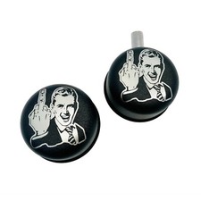 F-u Chrome Valve Cover Breather Pcv Breather Set Black With Grommets