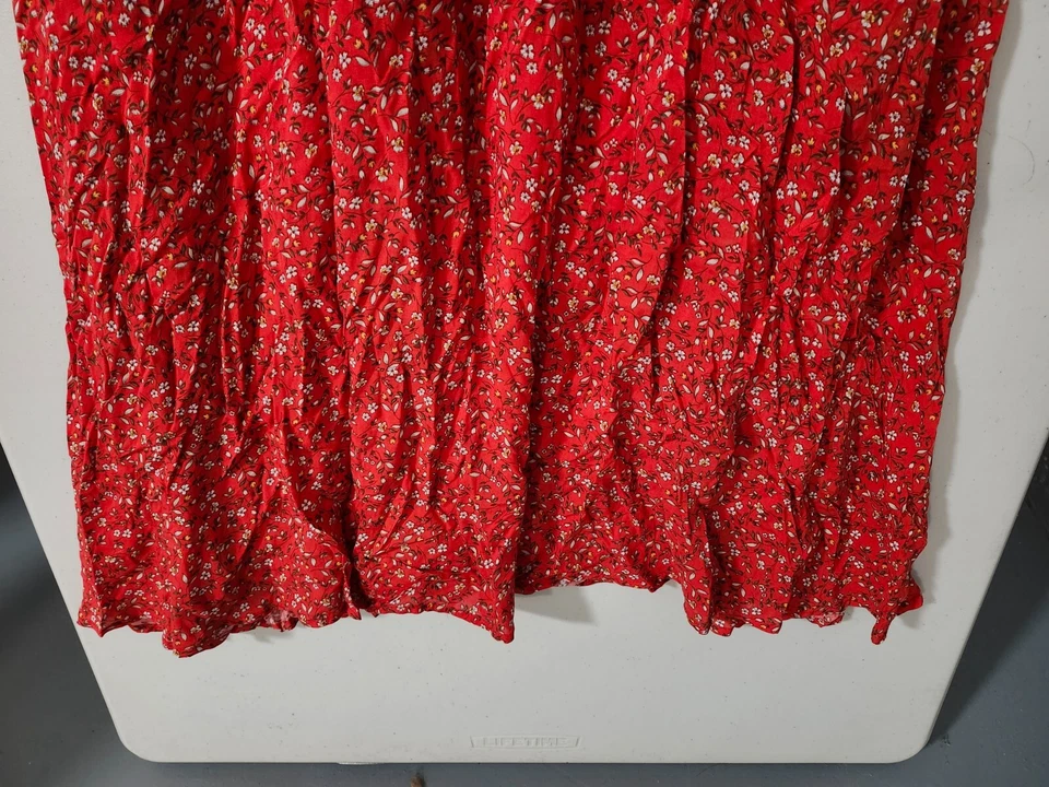 Vestido BB Dakota Para Mujer S Medio Maxi Acampanado Nivel Cami Correa Floral Forrado Sin Mangas Foto 3 de 4