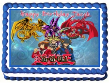 YU GI OH Edible Party Cake topper image decoration