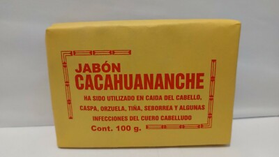 CACAHUANANCHE SOAP/JABON 100 GRS  Hair Regrowth- Caspa & Caida De Cabello