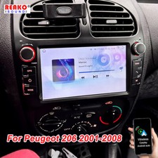 Auto Carplay Android 13 Car Stereo Radio For Peugeot 206 2001-2008 GPS SAT Navi