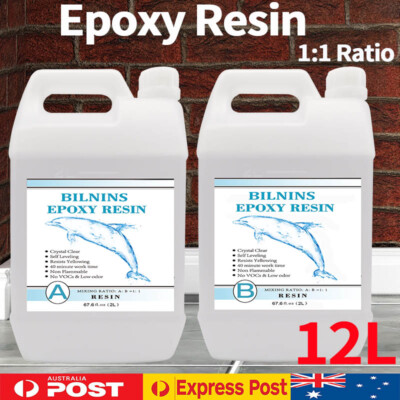 12L 1:1 Epoxy Resin Casting Ultra Clear Craft AB Liquid Kit Coating Paste DIY | eBay Australia 12L 1:1 Epoxy Resin Casting Ultra Clear Craft AB Liquid Kit Coating Paste DIY | eBay Australia