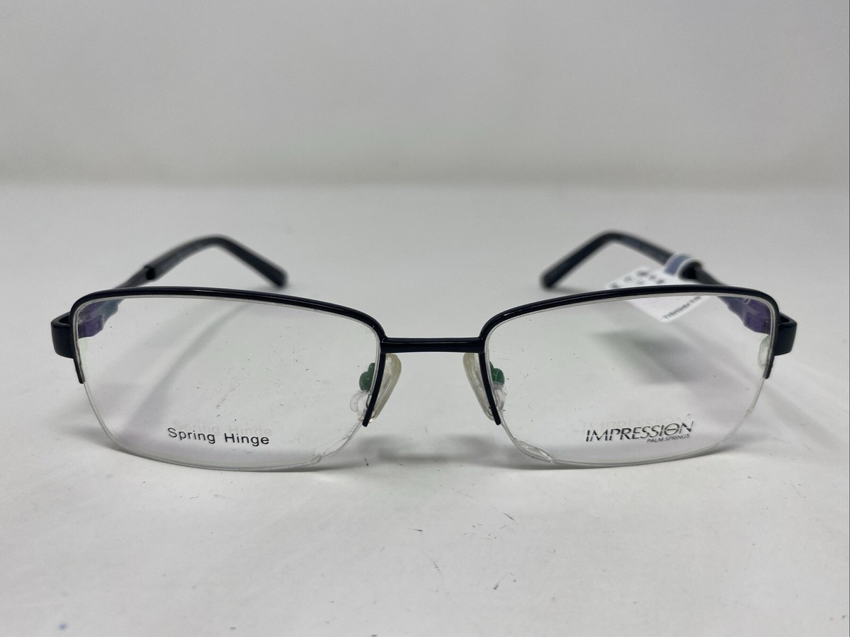 Impression IMPW-16-08 Black 52-17-135-33 Metal Half Rim Eyeglasses